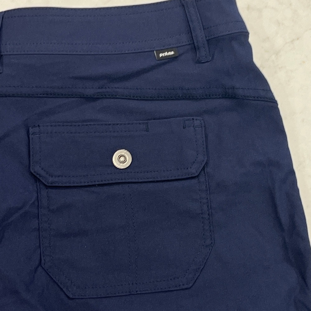 Prana NEW Womens Halle Short II Blue 14 x 5" Gorpcore Outdoor Stretch UPF Travel - Picture 7 of 11